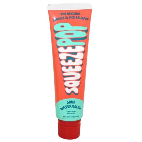 Squeeze Pop Sour Watermelon Flavored 120 g - Squeeze Pop Sour Watermelon Flavored 120 g