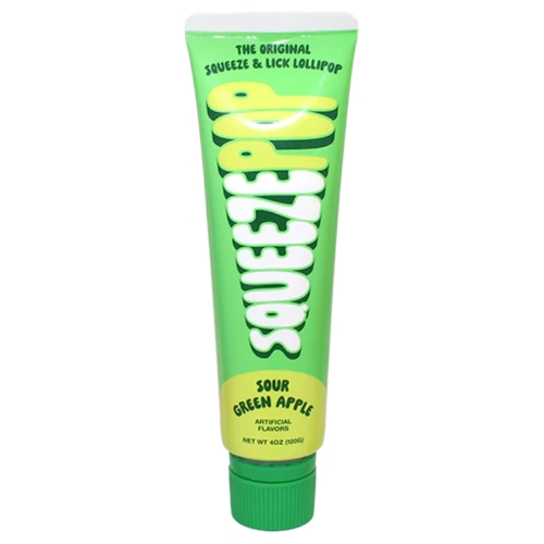 Squeeze Pop Sour Green Apple Flavored 120 g - Squeeze Pop Sour Green Apple Flavored 120 g