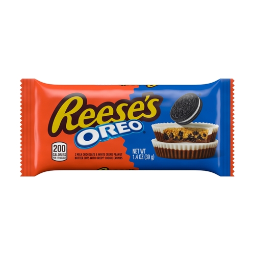 Reeses Oreo Milk Chocolate & White Creme Peanut Butter Cups 39 g - Reeses Oreo Milk Chocolate & White Creme Peanut Butter Cups 39 g