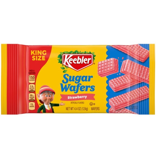 Keebler Strawberry Flavor Sugar Wafers 124 g - Keebler Strawberry Flavor Sugar Wafers 124 g