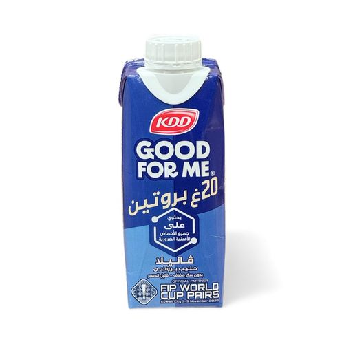 KDD Low Fat Protein Vanilla Milk 250 ml - KDD Low Fat Protein Vanilla Milk 250 ml