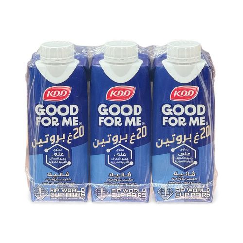 KDD Low Fat Protein Vanilla Milk 3 Pcs X 250 ml - KDD Low Fat Protein Vanilla Milk 3 Pcs X 250 ml