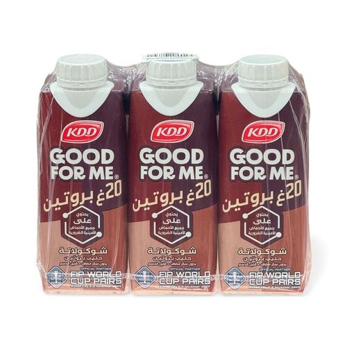 KDD Low Fat Protein Chocolate Milk 3 Pcs X 250 ml - KDD Low Fat Protein Chocolate Milk 3 Pcs X 250 ml