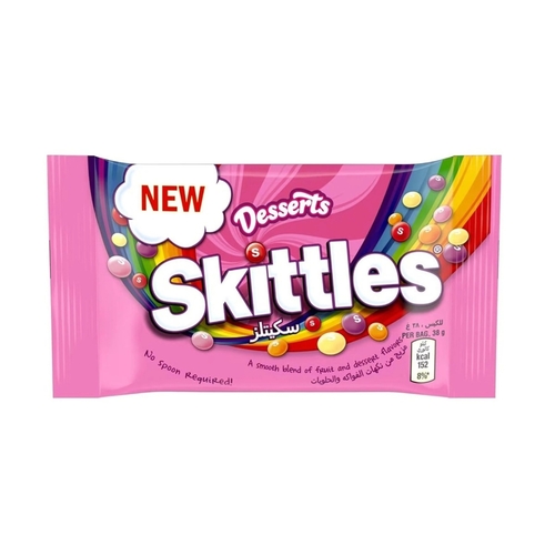 Skittles Desserts Fruit Flavored 38 g - Skittles Desserts Fruit Flavored 38 g