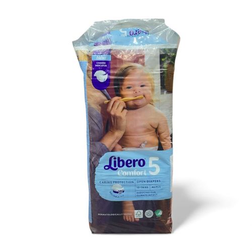 Libero Comfort Diapers Size 5 - 46 Pcs 10-14 Kg - Libero Comfort Diapers Size 5 - 46 Pcs 10-14 Kg