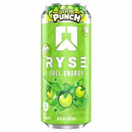 Ryse Fuel Energy Drink Sour Green Apple Zero Sugar 473 Ml - Ryse Fuel Energy Drink Sour Green Apple Zero Sugar 473 Ml