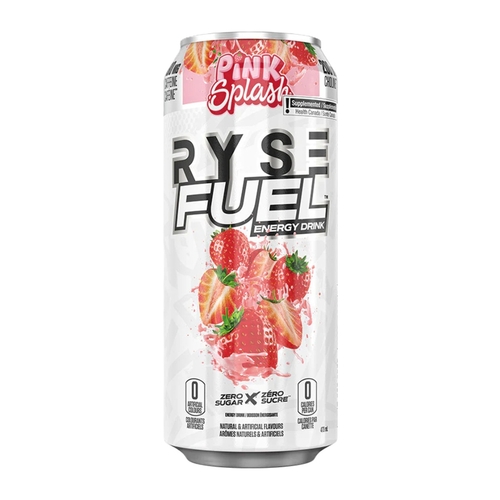 Ryse Fuel Energy Drink Pink Splash Zero Sugar 473 Ml - Ryse Fuel Energy Drink Pink Splash Zero Sugar 473 Ml