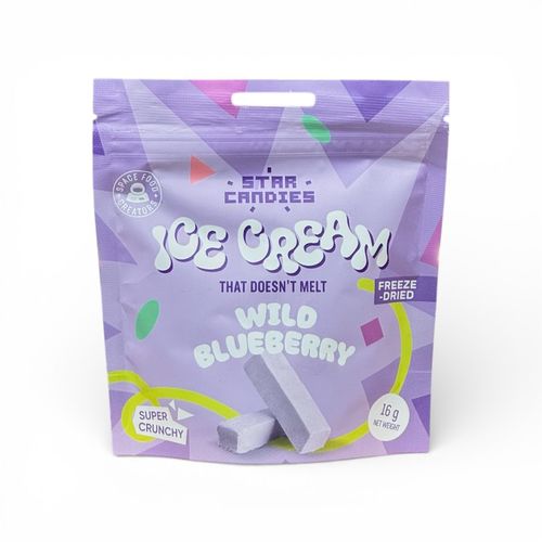 Star Candies Freeze Dried Blueberry Ice Cream Candy 16 g - Star Candies Freeze Dried Blueberry Ice Cream Candy 16 g