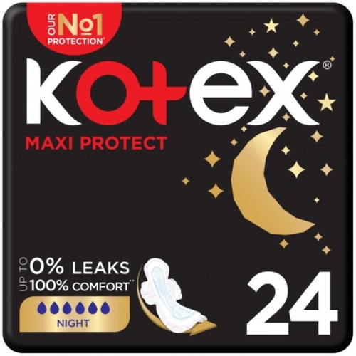 Kotex Maxi Protect Night Pads 24 Pcs - Kotex Maxi Protect Night Pads 24 Pcs