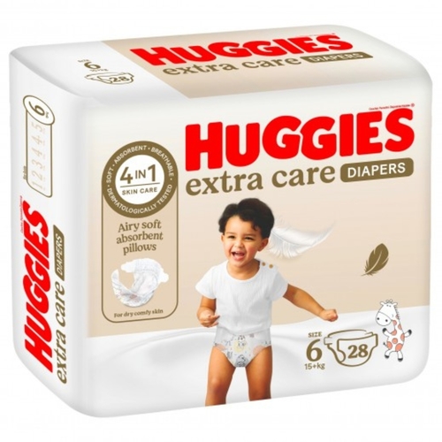 Huggies Extra Care Diaper Size 6 15+ kg 28 Pcs - Huggies Extra Care Diaper Size 6 15+ kg 28 Pcs