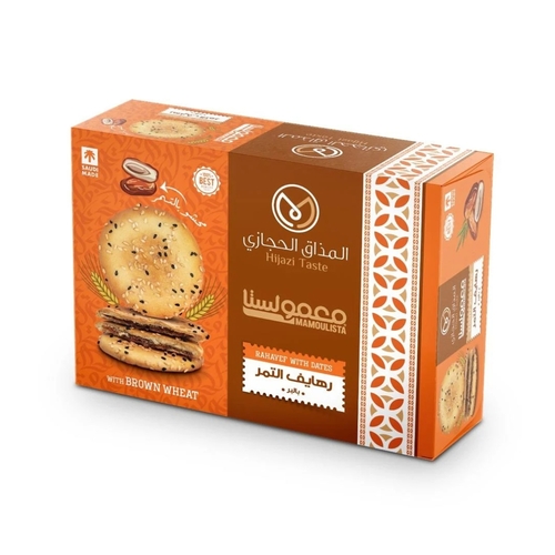 Hijazi Taste Maamoulista Rahaif Dates With Whole Wheat 450 g - Hijazi Taste Maamoulista Rahaif Dates With Whole Wheat 450 g