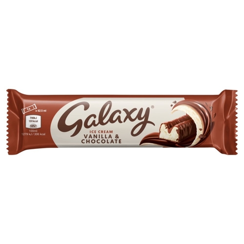 Galaxy Vanilla & Chocolate Ice Cream Bar 62.5 ml - Galaxy Vanilla & Chocolate Ice Cream Bar 62.5 ml