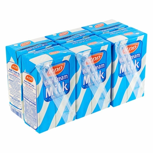 KDD Half Cream Milk 6 PCS X 250 ml - KDD Half Cream Milk 6 PCS X 250 ml