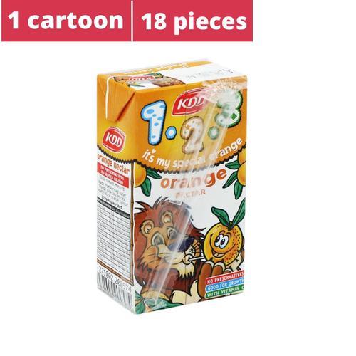 كي دي دي 123 عصير برتقال مع عنب أبيض 18 حبه * 125 مل - كي دي دي 123 عصير برتقال مع عنب أبيض 18 حبه * 125 مل