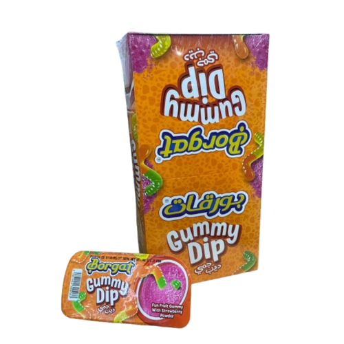 Borgat Gummy Dip Fruit Gummy With Strawberry Powder 12 Pcs X 46 g - Borgat Gummy Dip Fruit Gummy With Strawberry Powder 12 Pcs X 46 g