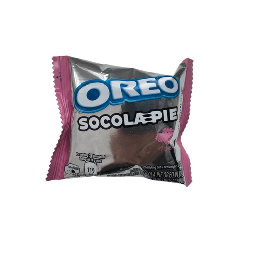 Oreo Baby Monster Chocolate Strawberry Flavor Pie 28 g - Oreo Baby Monster Chocolate Strawberry Flavor Pie 28 g