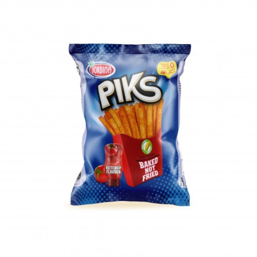 Jordina Piks Crunchy Corn Ketchup Flavour Snack 30 g - Jordina Piks Crunchy Corn Ketchup Flavour Snack 30 g
