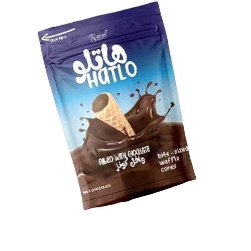 Hatlo Waffle Cones Milk Chocolate 100 g - Hatlo Waffle Cones Milk Chocolate 100 g