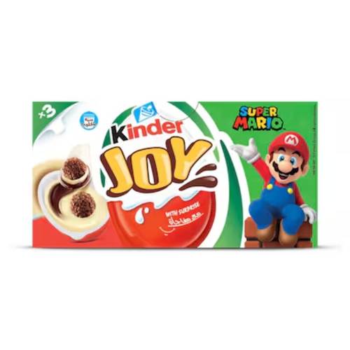 Kinder Joy Super Mario Egg 3 Pcs X 20 g - Kinder Joy Super Mario Egg 3 Pcs X 20 g