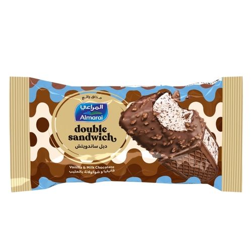 Almarai Double Chocolate Sandwich Ice Cream 100 ml - Almarai Double Chocolate Sandwich Ice Cream 100 ml