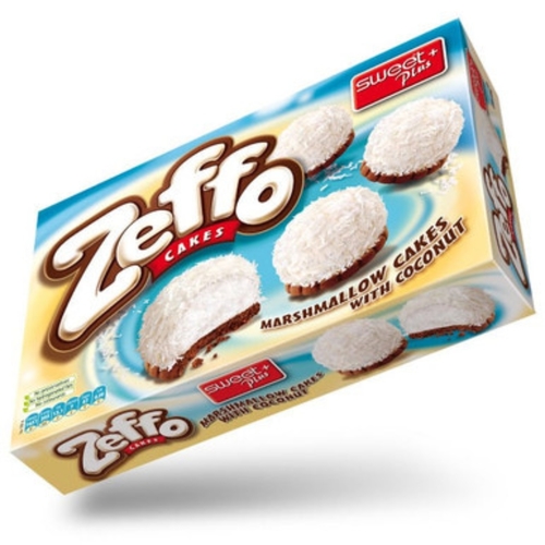 Zaffo Marshmellow Cakes With Coconut 115 g - Zaffo Marshmellow Cakes With Coconut 115 g
