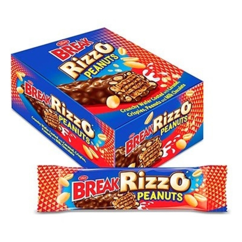 Tiffany Break Rizzo Peanuts Crunchy Wafer 12 PCS X 28 g - Tiffany Break Rizzo Peanuts Crunchy Wafer 12 PCS X 28 g