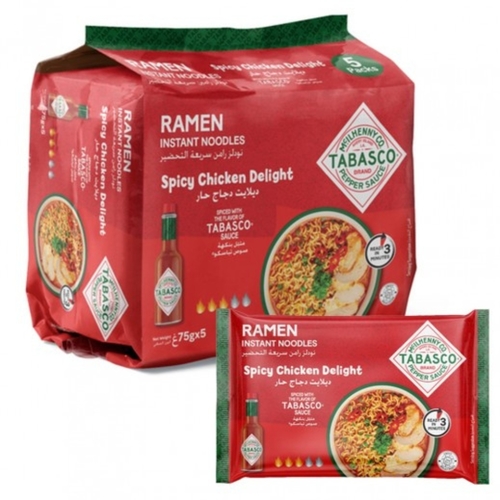 TABASCO Ramen Spicy Chicken Delight 5 PCS X 75 g - TABASCO Ramen Spicy Chicken Delight 5 PCS X 75 g