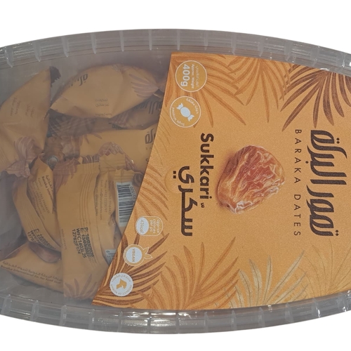 Baraka Dates Sukkari Single Wrapped Box 400 g - Baraka Dates Sukkari Single Wrapped Box 400 g
