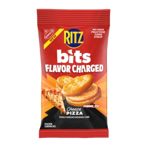 Ritz Bits Pizza Flavor Charged Cracker Sandwiches 85 g - Ritz Bits Pizza Flavor Charged Cracker Sandwiches 85 g