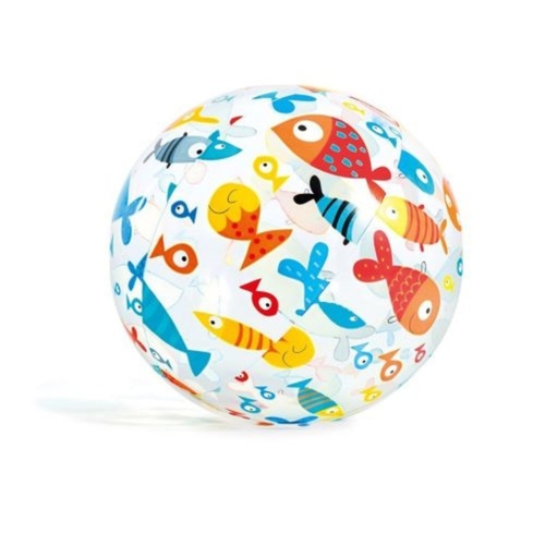 Intex Assorted Color Fish Design Beach Ball 51 cm - Intex Assorted Color Fish Design Beach Ball 51 cm