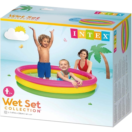 Intex Big Swimming Pool 3 Rings 147 X 33 cm - Intex Big Swimming Pool 3 Rings 147 X 33 cm
