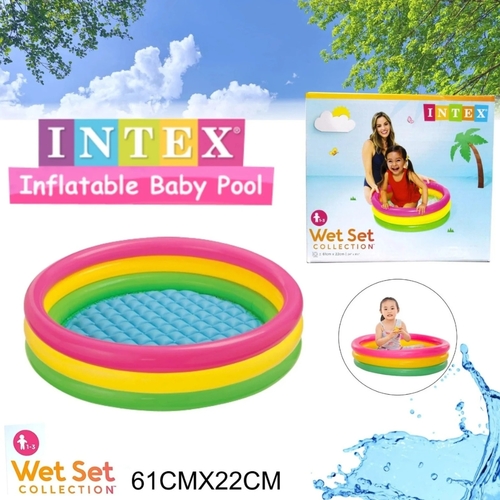 Intex Kids Swimming Pool 3 Rings 61 X 22 cm - Intex Kids Swimming Pool 3 Rings 61 X 22 cm