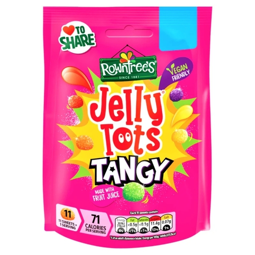 Rowntrees Jelly Tots Tangy 140 g - Rowntrees Jelly Tots Tangy 140 g