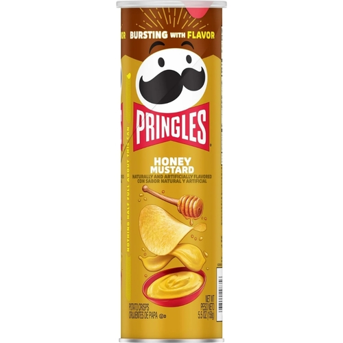 Pringles Honey Mustard Potato Chips 156 g - Pringles Honey Mustard Potato Chips 156 g