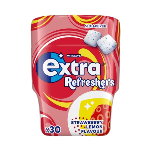 Extra Refreshers Strawberry & Lemon Gum 67 g - Extra Refreshers Strawberry & Lemon Gum 67 g