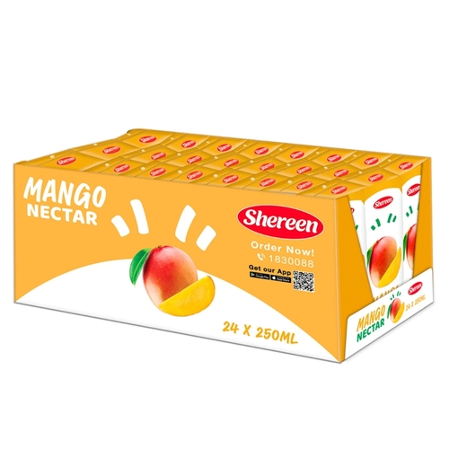Carton Shereen Mango Juice 24 PCS X 250 ml - Carton Shreen Mango Juice 24 PCS X 250 ml