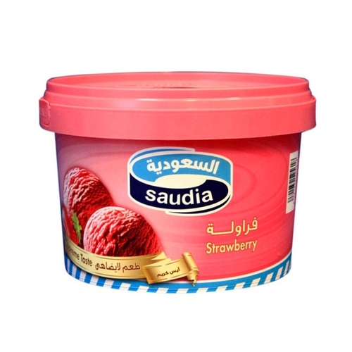 Saudia Strawberry Ice Cream Tub 500 ml - Saudia Strawberry Ice Cream Tub 500 ml