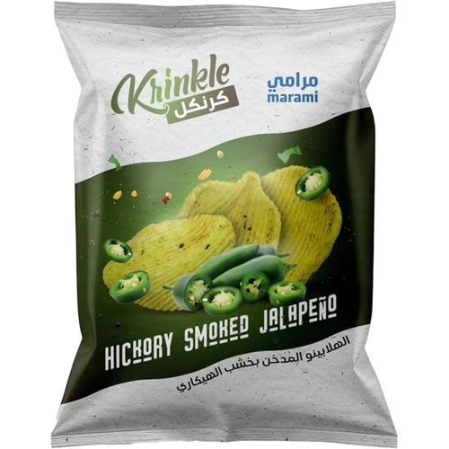Marami Krinkle Hickory Smoked Jalapeno 90 g - Marami Krinkle Hickory Smoked Jalapeno 90 g