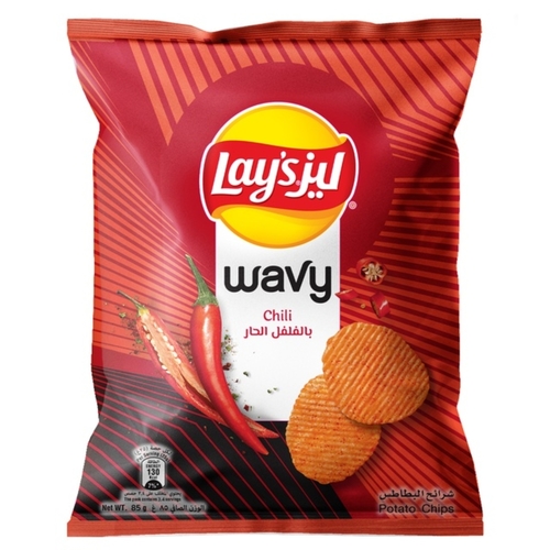 Lay's Wavy Chili Potato Chips 85 g - Lay's Wavy Chili Potato Chips 85 g