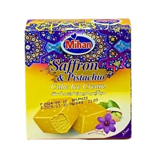 Mihan Saffron & Pistachio Cube Ice Cream 64 g - Mihan Saffron & Pistachio Cube Ice Cream 64 g