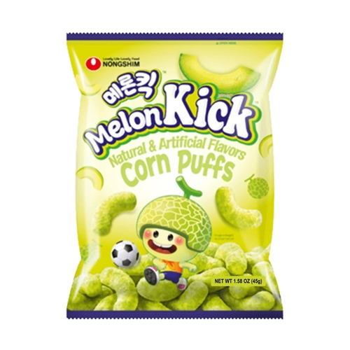 Nongshim Melon Kick Corn Puffs 45 g - Nongshim Melon Kick Corn Puffs 45 g