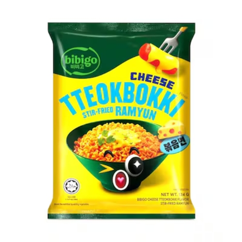 Bibigo Cheese Tteokbokki Ramyun 124 g - Bibigo Cheese Tteokbokki Ramyun 124 g