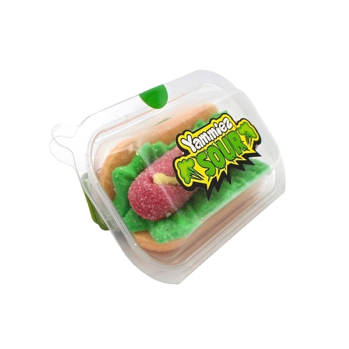 Relkon Yammiez Sour Hot Dog Marshmallow 50 g - Relkon Yammiez Sour Hot Dog Marshmallow 50 g