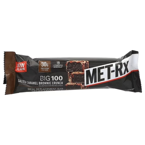 MET-Rx Salted Caramel Brownie Crunch Protein Bar 100 g - MET-Rx Salted Caramel Brownie Crunch Protein Bar 100 g