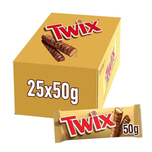 Twix Netherlands 25 PCS X 50 g - Twix Netherlands 25 PCS X 50 g