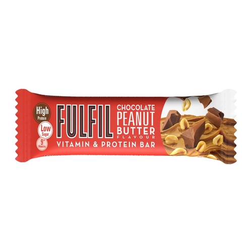 Fulfil Chocolate Peanut Butter 20 g Protein Bar With Vitamins 55 g - Fulfil Chocolate Peanut Butter 20 g Protein Bar With Vitamins 55 g