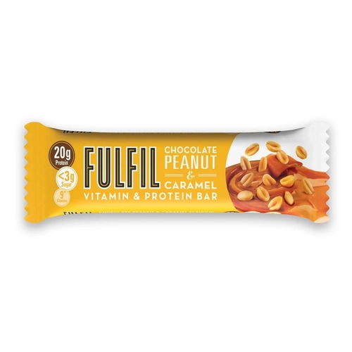 Fulfil Chocolate Peanut & Caramel 20 g Protein Bar With Vitamins 55 g - Fulfil Chocolate Peanut & Caramel 20 g Protein Bar With Vitamins 55 g