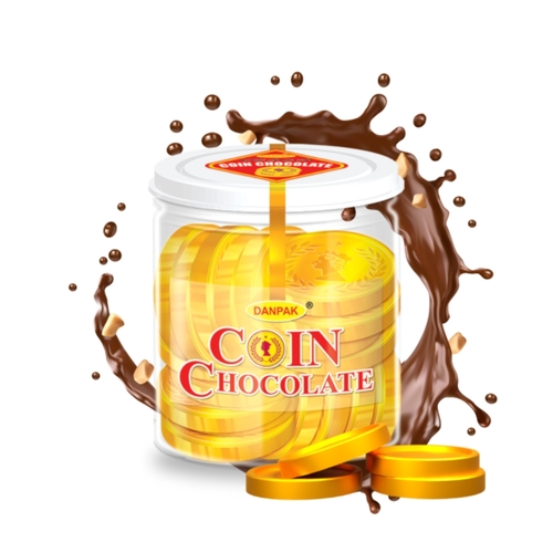 Danpak Golden Chocolate Coins 100 Pieces - Danpak Golden Chocolate Coins 100 Pieces
