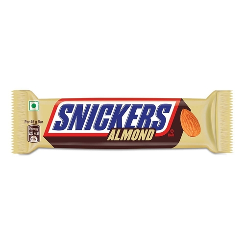 Snickers Almond Chocolate Bar 45 g - Snickers Almond Chocolate Bar 45 g