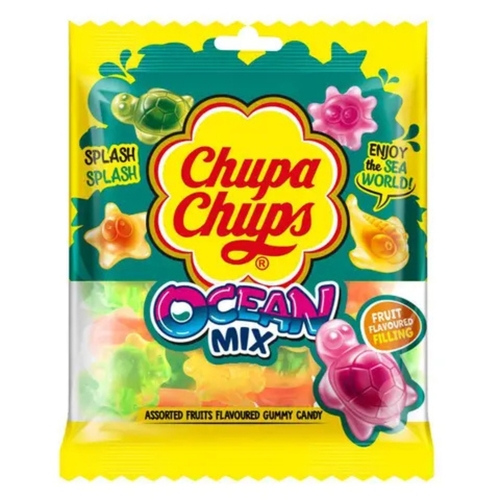 Chupa Chups Ocean Fun Fruit Gummy Candy 24 g - Chupa Chups Ocean Fun Fruit Gummy Candy 24 g